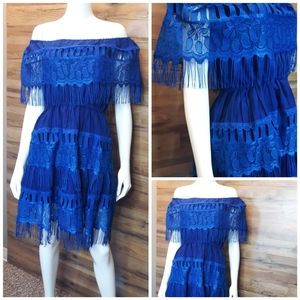 Lace & Fringe Dress